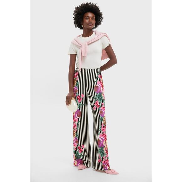 TUCKERNUCK Flowering Trellis Drapey Twill Erin Pants Size L NWT - Picture 7 of 8